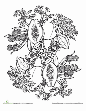 Fruits and Veggies Mandala #7