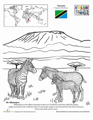 Color the World! Mt. Kilimanjaro