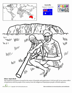 Color the World! Ayers Rock
