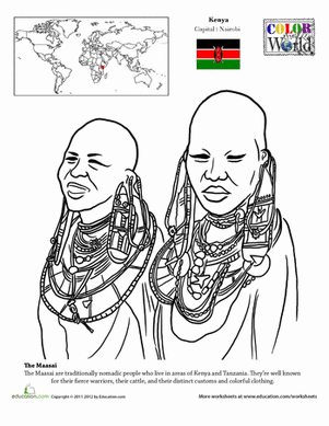 Color the World! Maasai