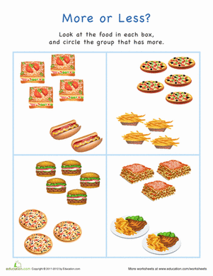 More or Less? Food