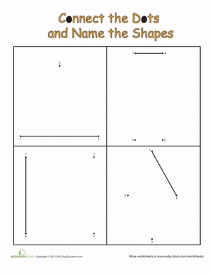 Connect the Dots and Name the Shapes! #1