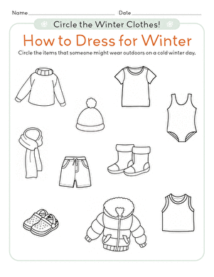 Circle the Winter Clothes! How to Dress for Winter