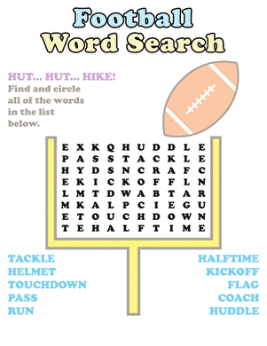 Football Word Search
