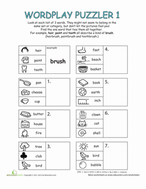 Compound Word Puzzle