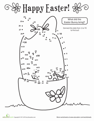 Happy Easter Dot-to-Dot