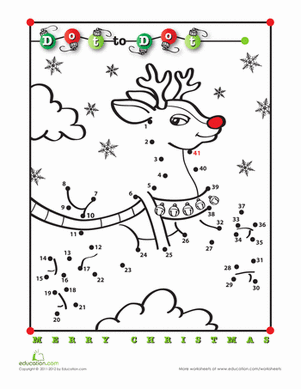 Rudolph Dot-to-Dot