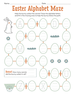 复活节字母表迷宫