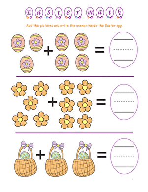 Easter Math: Egg Basket Addition