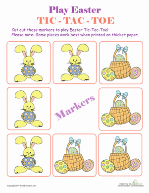 Play Easter Tic-Tac-Toe
