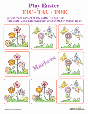 Fun Easter Tic-Tac-Toe