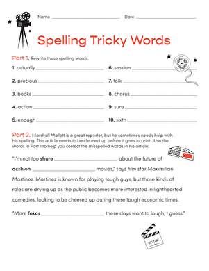 Spelling Tricky Words