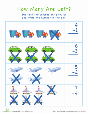 Subtraction for Visual Learners #4
