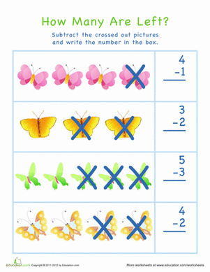 Subtraction for Visual Learners: Easter #5