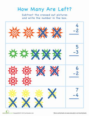 Subtraction for Visual Learners: Easter #6