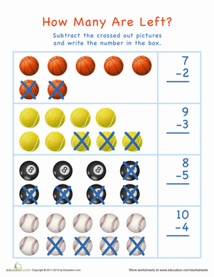 Subtraction for Visual Learners: Easter #8