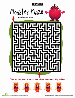 Monster Maze Level 3