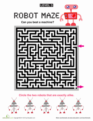 Robot Maze Level 3!