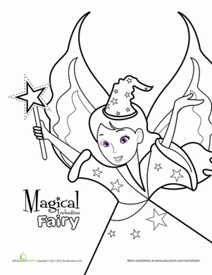 Color the Magical Enchantress Fairy