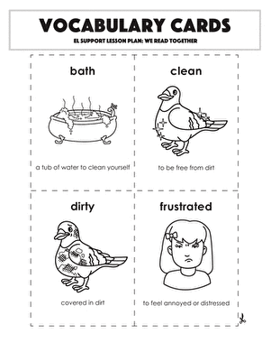 Vocabulary Cards: We Read Together