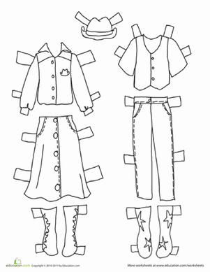Paper Dolls: Wild West