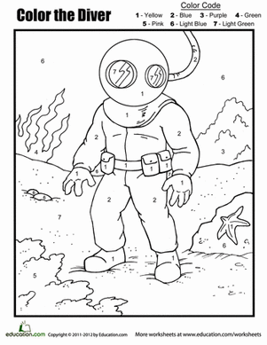 Color by Number: The Diver