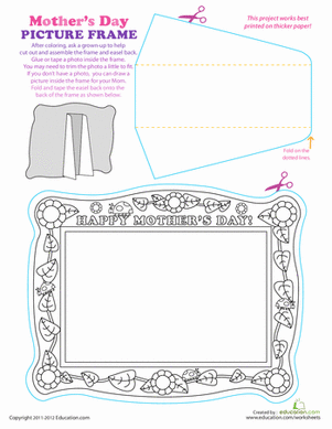 Print a Paper Picture Frame for Mother's Day
