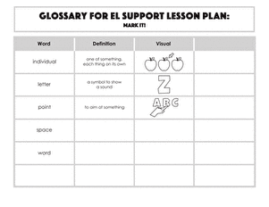 Glossary: Mark It!