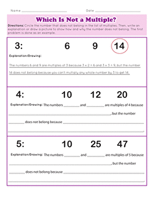 Which Is Not a Multiple?