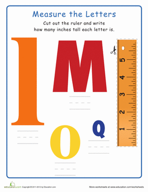 Measuring and the Alphabet