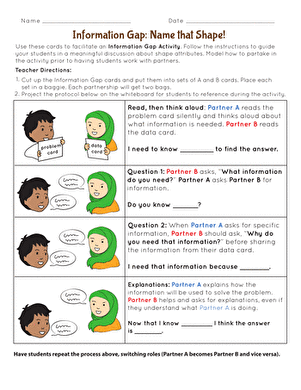 Information Gap: Name that Shape!