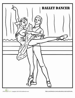 Ballet Coloring Page