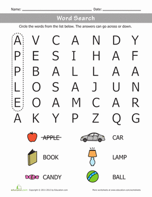 Beginner Word Search