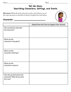 Describing Characters, Settings, and Events