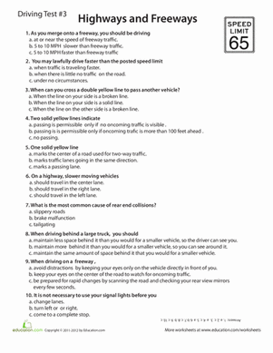 Rules of the Road Practice Test #3