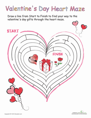 Valentine's Heart Maze