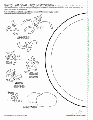 Soup of the Day Placemat
