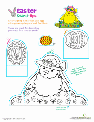 Easter Chick Stand-Ups