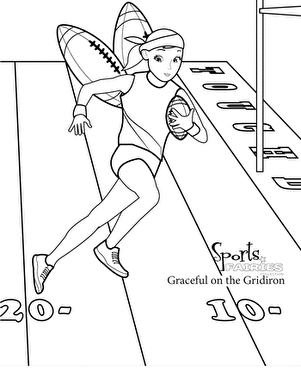 Football Fairy Coloring Activity