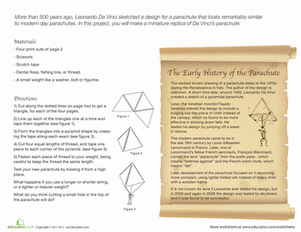 Build a Pyramid Parachute!