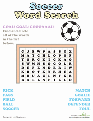 Word Search: Soccer