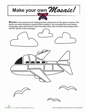 Make a Mosaic: Airplane