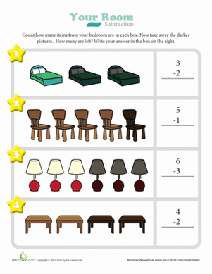 Clean Your Room Subtraction