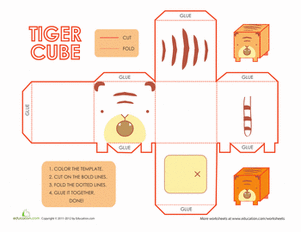Tiger Cube Paper Project