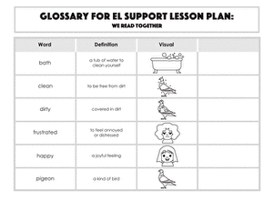 Glossary: We Read Together