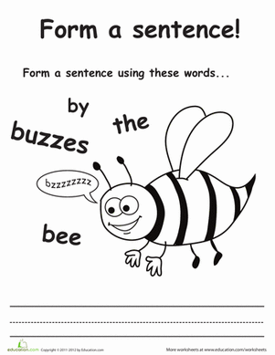 Make a Buzzing Bee Sentence