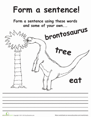 Sentence Making Dino!