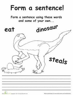 Make a Dinosaur Sentence