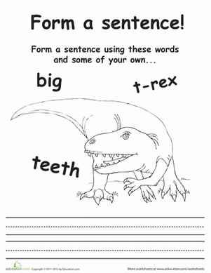 Make a T-Rex Sentence