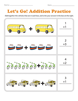Let's Go! Addition Practice
